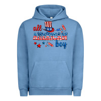 Pigment Pebble Blue all american boy Urban Hoodie - AdoDesignShop
