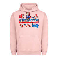 Pigment Salmon all american boy Urban Hoodie - AdoDesignShop