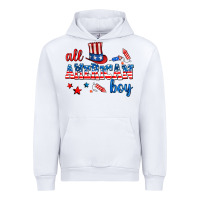 White all american boy Urban Hoodie - AdoDesignShop