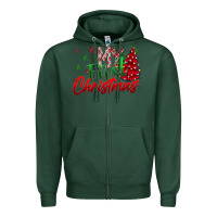 Sports Green my first Christmas Zipper Hoodie - CowhideDigitalArt