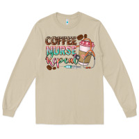 Mushroom coffee nurse repeat Long Sleeve Tee - CowGirlArtShop