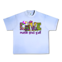 Grape Ice Love Mardi Gras Y'all Urban Heavy Tee - HowdyJamesFarm