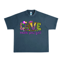 Midnight Navy Love Mardi Gras Y'all Urban Heavy Tee - HowdyJamesFarm