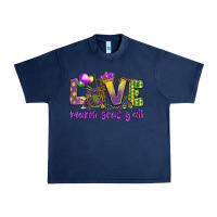 Navy Love Mardi Gras Y'all Urban Heavy Tee - HowdyJamesFarm