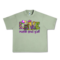 Oil Green Love Mardi Gras Y'all Urban Heavy Tee - HowdyJamesFarm