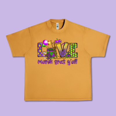 Love Mardi Gras Y'all Urban Heavy Tee Designed By Howdyjamesfarm