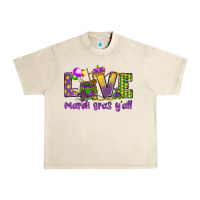 Sandshell Love Mardi Gras Y'all Urban Heavy Tee - HowdyJamesFarm