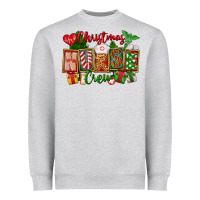 Heather Grey Christmas Nurse Crew Heavyweight Sweatshirt - FaDigitalArtStudio