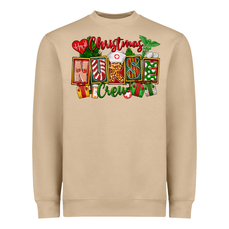 Christmas Nurse Crew Heavyweight Sweatshirt by FaDigitalArtStudio | Teevron