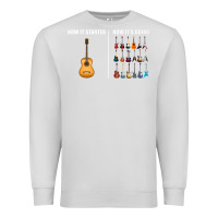 Dove Grey Guitars How it Started How It's Going Guitar Players Funny Premium Sweatshirt - minhPixels