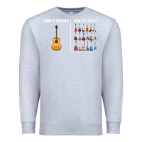 Heather Grey Guitars How it Started How It's Going Guitar Players Funny Premium Sweatshirt - minhPixels