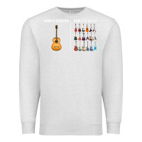 Oatmeal Heather Guitars How it Started How It's Going Guitar Players Funny Premium Sweatshirt - minhPixels