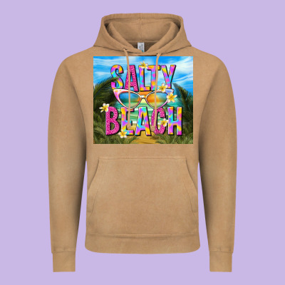 Salty Beach Vintage Hoodie Designed By Tumblerdesignbyshophia