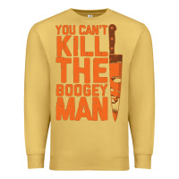 Antique Gold oogeyman halloween horror distressed quote orange Premium Sweatshirt - minhPixels