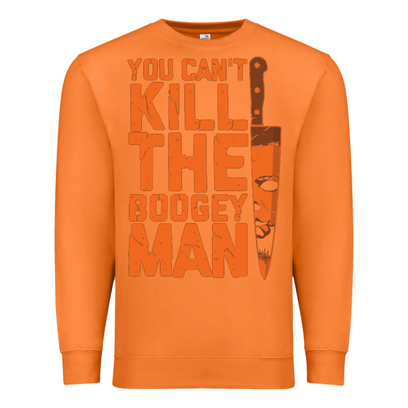 Oogeyman Halloween Horror Distressed Quote Orange Premium Sweatshirt by minhPixels | Teevron