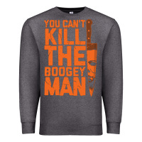 Charcoal Heather oogeyman halloween horror distressed quote orange Premium Sweatshirt - minhPixels