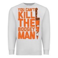 Dove Grey oogeyman halloween horror distressed quote orange Premium Sweatshirt - minhPixels
