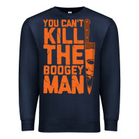 Navy oogeyman halloween horror distressed quote orange Premium Sweatshirt - minhPixels