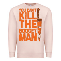 Pale Pink oogeyman halloween horror distressed quote orange Premium Sweatshirt - minhPixels