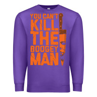 Purple oogeyman halloween horror distressed quote orange Premium Sweatshirt - minhPixels