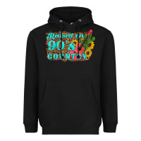 Black raised 90's country guitar cactus sunflower's Heavyweight Hoodie - Artiststas