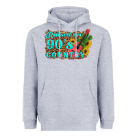 Heather Grey raised 90's country guitar cactus sunflower's Heavyweight Hoodie - Artiststas