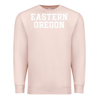 Pale Pink Eastern Oregon Athletic University College Alumni Premium Sweatshirt - minhPixels