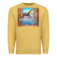 Antique Gold dinosaur pterodactyl Premium Sweatshirt - Artiststas