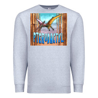 Heather Grey dinosaur pterodactyl Premium Sweatshirt - Artiststas
