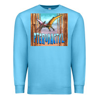 Ocean Blue dinosaur pterodactyl Premium Sweatshirt - Artiststas