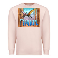 Pale Pink dinosaur pterodactyl Premium Sweatshirt - Artiststas
