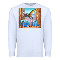White dinosaur pterodactyl Premium Sweatshirt - Artiststas