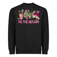 Black Pink Christmas Tis The Season Heavyweight Sweatshirt - FaDigitalArtStudio