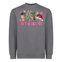 Storm Pink Christmas Tis The Season Heavyweight Sweatshirt - FaDigitalArtStudio