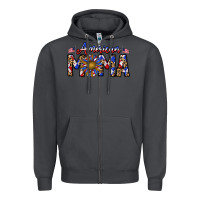 Smoke American mama Zipper Hoodie - CowhideDigitalArt