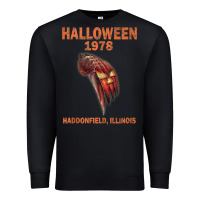 Black Halloween 1978 Holiday Spooky Myers Pumpkin Haddonfield Premium Sweatshirt - minhPixels