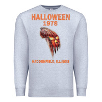 Heather Grey Halloween 1978 Holiday Spooky Myers Pumpkin Haddonfield Premium Sweatshirt - minhPixels
