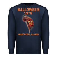 Navy Halloween 1978 Holiday Spooky Myers Pumpkin Haddonfield Premium Sweatshirt - minhPixels