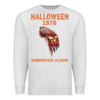 Oatmeal Heather Halloween 1978 Holiday Spooky Myers Pumpkin Haddonfield Premium Sweatshirt - minhPixels