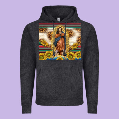 Our Lady Of Guadalupe Vintage Hoodie Designed By Tumblerdesignbyshophia