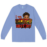 Colony Blue i am black history black boy peekaboo juneteenth Long Sleeve Tee - CowGirlArtShop