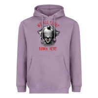 Lavender It Movie Pennywise We All Float Down Here Heavyweight Hoodie - minhPixels