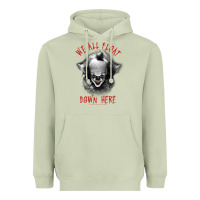 Matcha It Movie Pennywise We All Float Down Here Heavyweight Hoodie - minhPixels