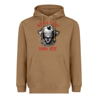 Toasted Coconut It Movie Pennywise We All Float Down Here Heavyweight Hoodie - minhPixels