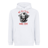 White It Movie Pennywise We All Float Down Here Heavyweight Hoodie - minhPixels