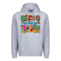 Heather Grey Nacho average Teacher Premium Hoodie - RanaPortraitStore