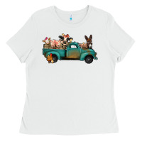 White farm animals truck Ladies Tee - Jasminsmagicworld