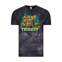 Cloud Black Back that thing up Vintage Tee - HowdyJamesFarm