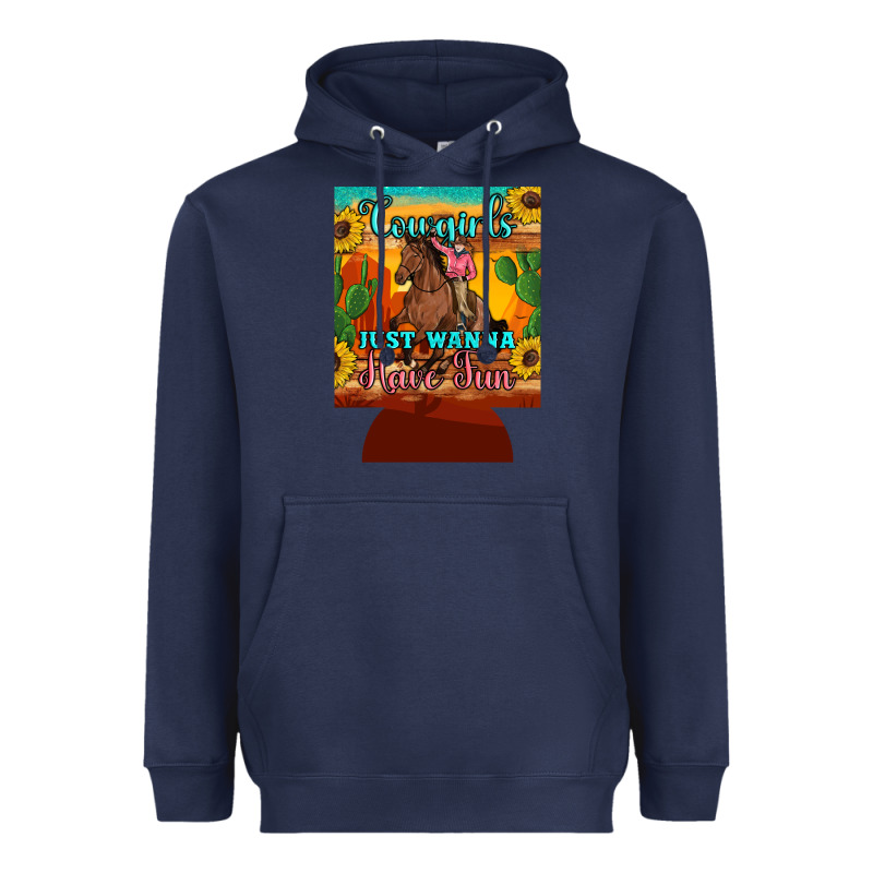 Cowgirls Just Wanna Have Fun 12 Oz Can Cooler (regular) Heavyweight Hoodie by Artiststas | Teevron