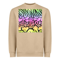 Mushroom neon rainbow safari seamless pattern Heavyweight Sweatshirt - BundleAndBundleShop